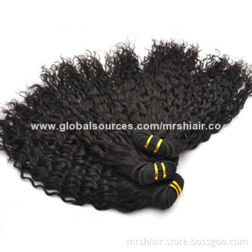 12-inch Natural Color Romantic Curly Brazilian Virgin Hair